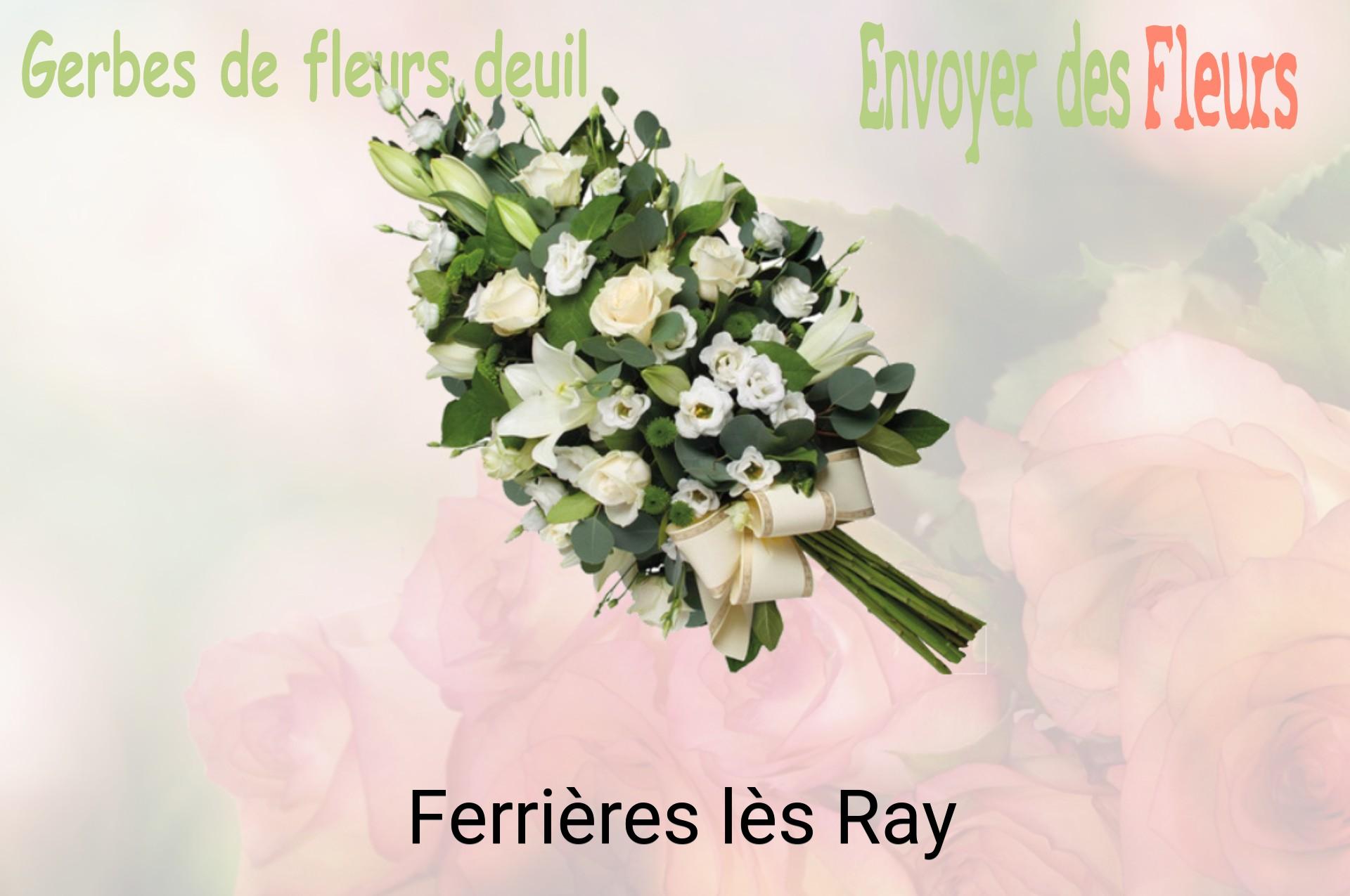 Gerbe de fleurs de deuil livrée à Ferrières-lès-Ray